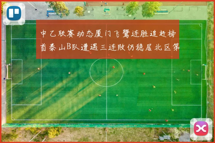 中乙联赛动态厦门飞鹭连胜追赶榜首泰山B队遭遇三连败仍稳居北区第三